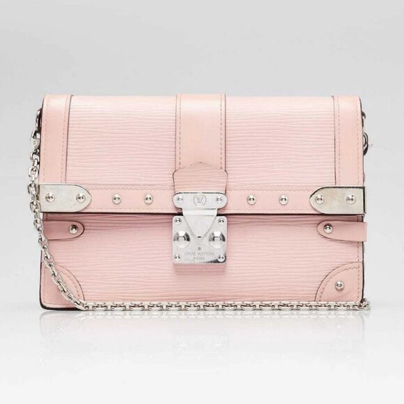 Louis Vuitton Rose Ballerine Epi Trunk Wallet On Chain Bag - Picture 1 of 12